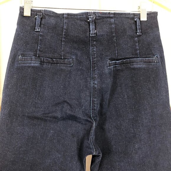 Sandwich_ Slim Fit Tregging Denim Jean Skinny High Rise Jegging Dark Blue‎ Sz 38 - Picture 9 of 15